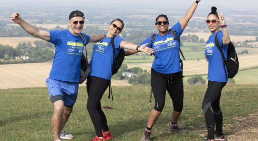 Walkers on the annual Chilterns 3 Peaks Challenge 2021