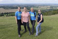 Gill Hudnott, Louise Waters, Joe Williams and Theresa Johnson take on the Chilterns 3 Peaks challenge
