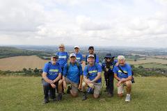 The Cricketers take part in the Chilterns 3 Peaks challenge