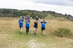 Walkers on the annual chilterns 3 peaks challenge 2021