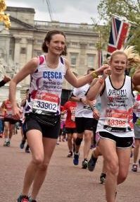 Runners at the London Marathon