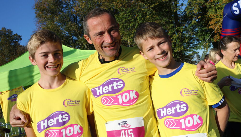 Father and son trio at Herts 10K 2022
